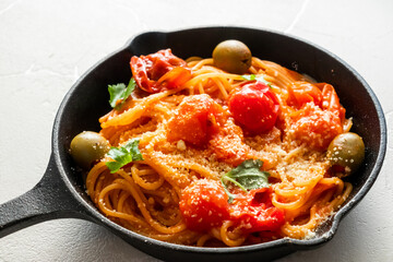 イタリアンパスタ　Fettuccine pasta Italian cuisine