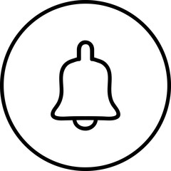 bell icon, stock vector, logo isolated on white background..eps