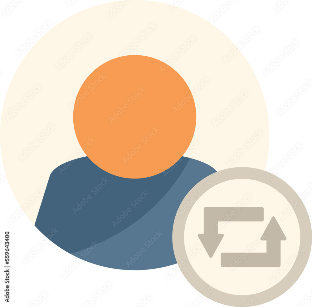 Poster avatar repost icon flat vector. report chart. modern mark isolated