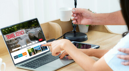 Online travel agency website for modish search and travel planning offers deal and package for...