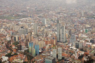 Fototapeta na wymiar Beautiful panoramic view of Bogota, Colombia.