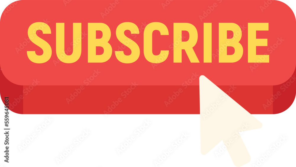 Poster fast subscribe icon flat vector. sound interface. pop post isolated