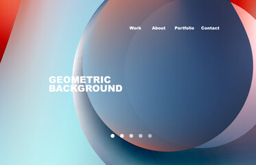 Abstract liquid background for your landing page design. Web page for website or mobile app wallpaper