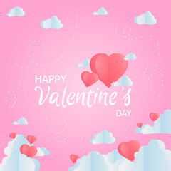 valentine's day illustration vector suitable for disassembly to be assembled with various workpieces