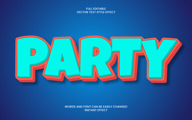 Obraz premium Party Text Effect