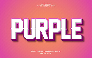 Obraz premium Purple Text Effect
