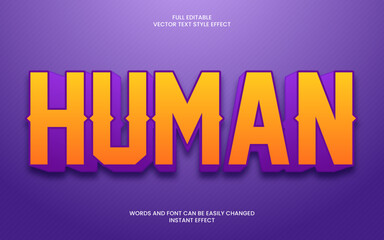 Human Text Effect