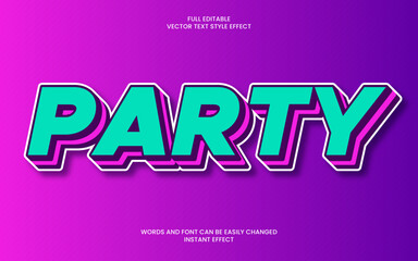 Party Text Effect