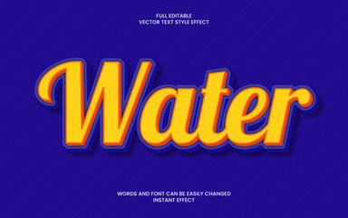 Obraz premium Water Text Effect