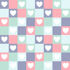 seamless pattern with hearts