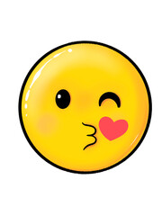 round cartoon face  and various shapes show facial expressions and emotions