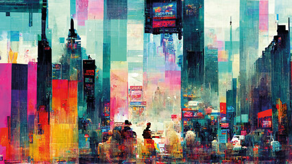 Fototapeta na wymiar Times Square (74.4)