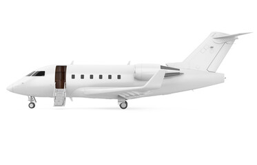 Private Jet Airplane Isolated