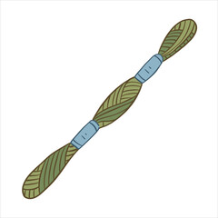 Color vector illustration. Threads for embroidery floss