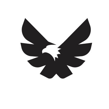 simple and modern eagle symbol vector