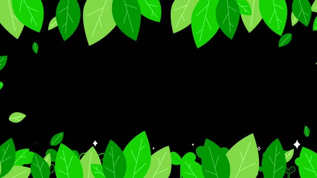 Fresh leaf animation frames