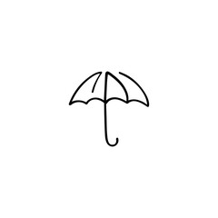 Umbrella Line Style Icon Design
