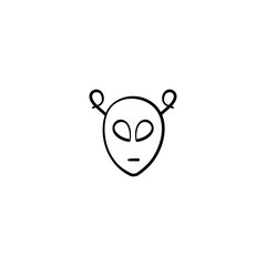 Alien Line Style Icon Design