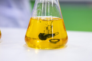 Biological Oxygen Demand (BOD) testing process in laboratory.