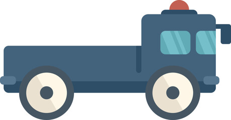 Airport truck icon flat vector. Ground support. Airplane support isolated
