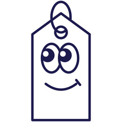 label outline icon