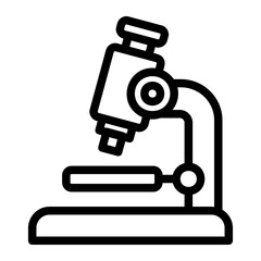 microscope line icon