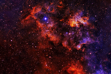 Fototapeta na wymiar Beautiful red galaxy, space nebula. Elements of this image furnished by NASA