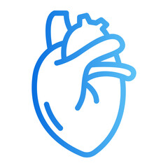 Fototapeta premium heart gradient icon