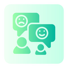 customer review gradient icon