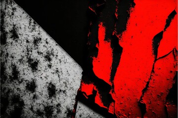 abstract art, black and red,