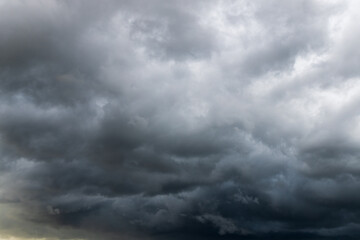 Fototapeta na wymiar Storm clouds with the rain. Nature Environment Dark huge cloud sky black stormy cloud