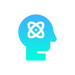 science flat gradient icon