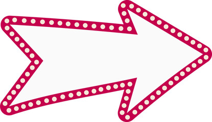 Cinema sign arrow illustration