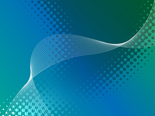 Vector abstract wave line colorful landing page flat background vector design	