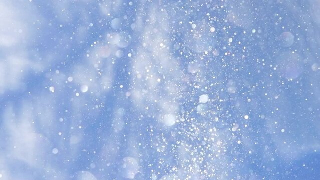 雪原に舞うダイヤモンドダスト