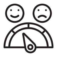 satisfaction line icon