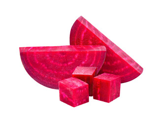 slice beetroot vegetables on transparent png