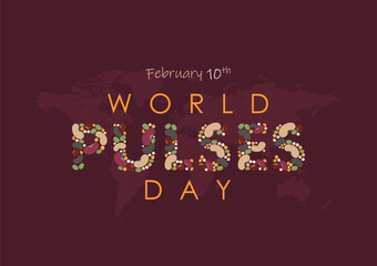 world pulses day banner template vector stock