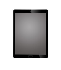 Tablet pc computer on transparent png