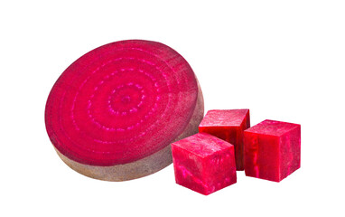 slice of beetroot isolated on transparent png