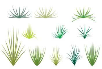 set of grass vectors