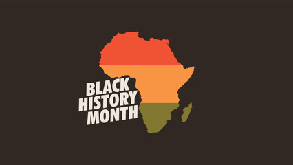 black history month design banner social media