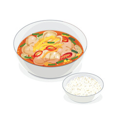 spicy kimchi mandu soup