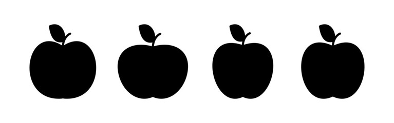 Apple icon vector for web and mobile app. Apple sign and symbols for web design.