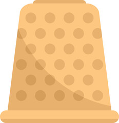 Finger protection icon flat vector. Knit scarf. Fashion fabric isolated