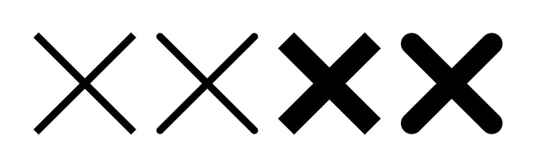 Close icon vector for web and mobile app. Delete sign and symbol. cross sign