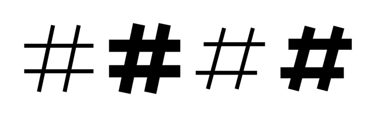 Hashtag icon vector for web and mobile app. hashtag sign and symbol