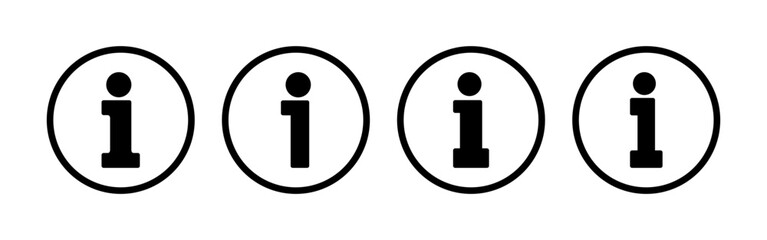 Info sign icon vector for web and mobile app. about us sign and symbol. Faq icon