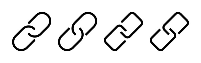 Link icon vector for web and mobile app. Hyperlink chain sign and symbol