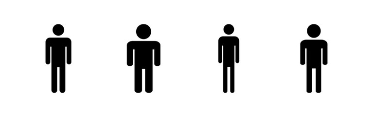 Man icon vector for web and mobile app. male sign and symbol. human symbol